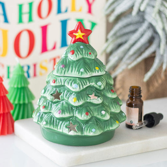 Nostalgischer Ölbrenner 3D als Weihnachtsbaum