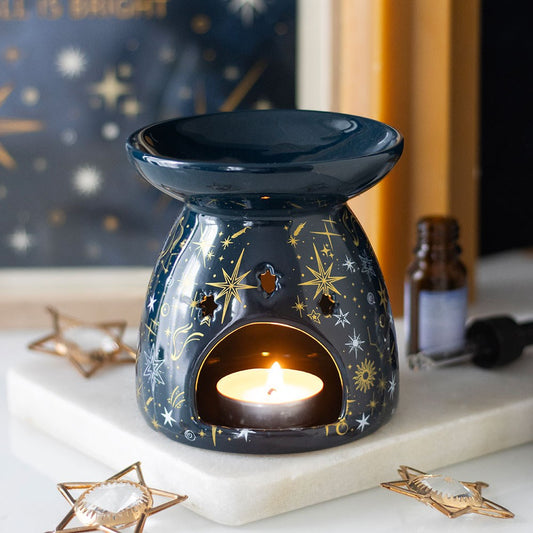 Duftlampe und Wachswärmer „Blaue Sternennacht“