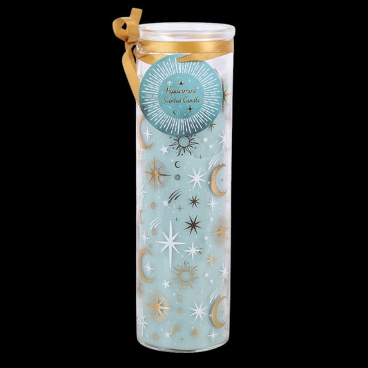 Peppermint Scented Candle – Produktansicht schwarzer Hintergrund