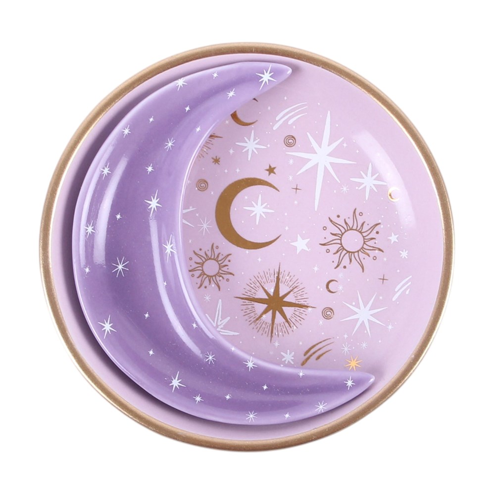 Celestial Schmuckschalen-Set – Draufsicht zusammengesteckt weißer Hintergrund