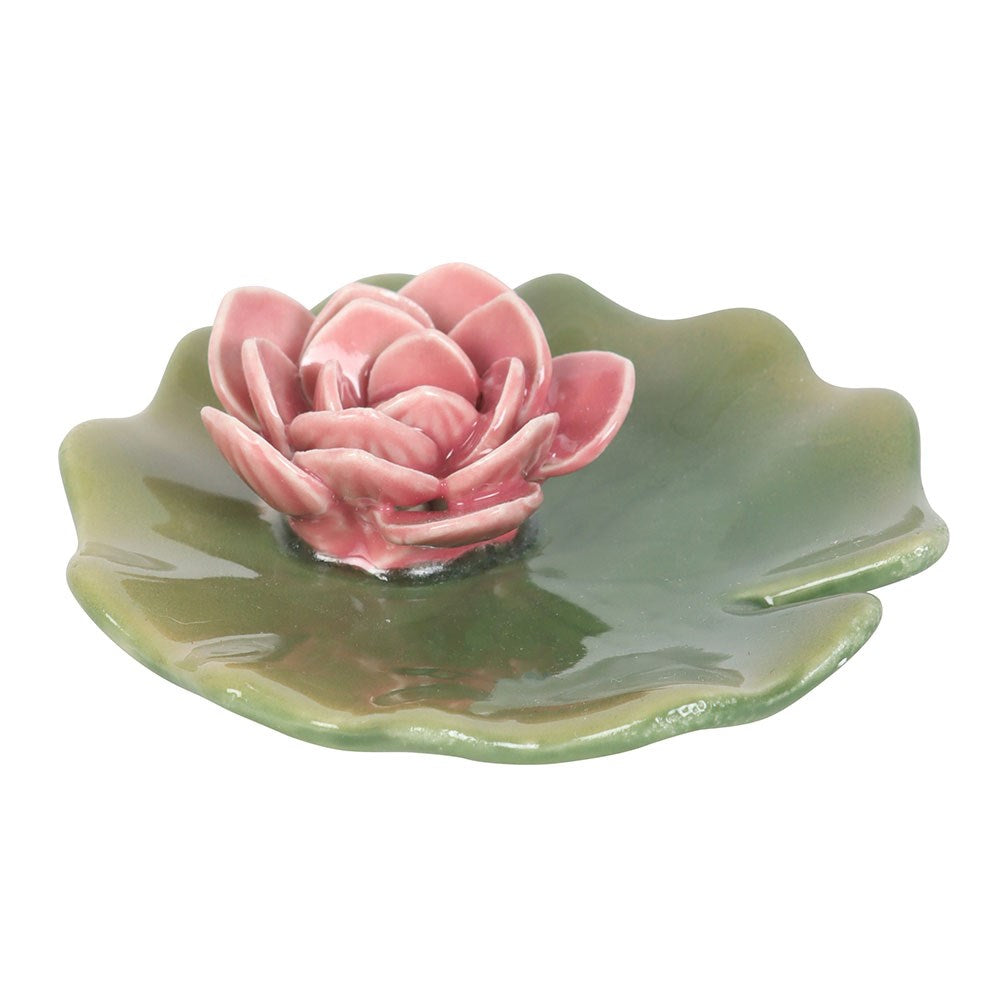 Vintage Räucherstäbchenhalter / Schmuckschale Seerose