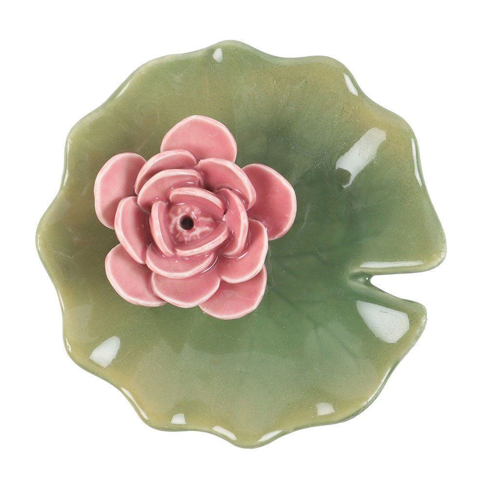 Vintage Räucherstäbchenhalter / Schmuckschale Seerose