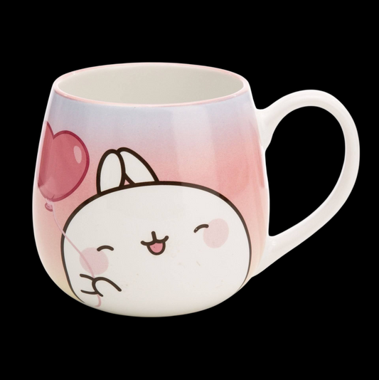 Molang Nici Tasse Faßbecher Anime mit Herzballon 400ml