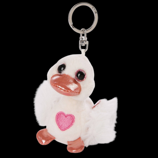Nici Schlüsselanhänger Love Weißer Schwan mit Herz 10cm