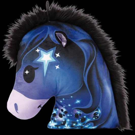 Nici Kissen Pony Starflower mit Band 33x33cm