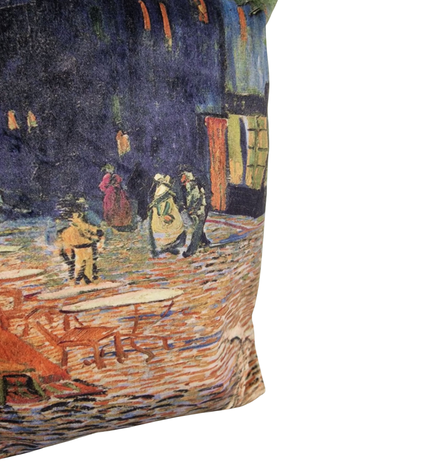 Künstler Einkaufstasche blau "van Gogh" "Nachtcafé" vintage