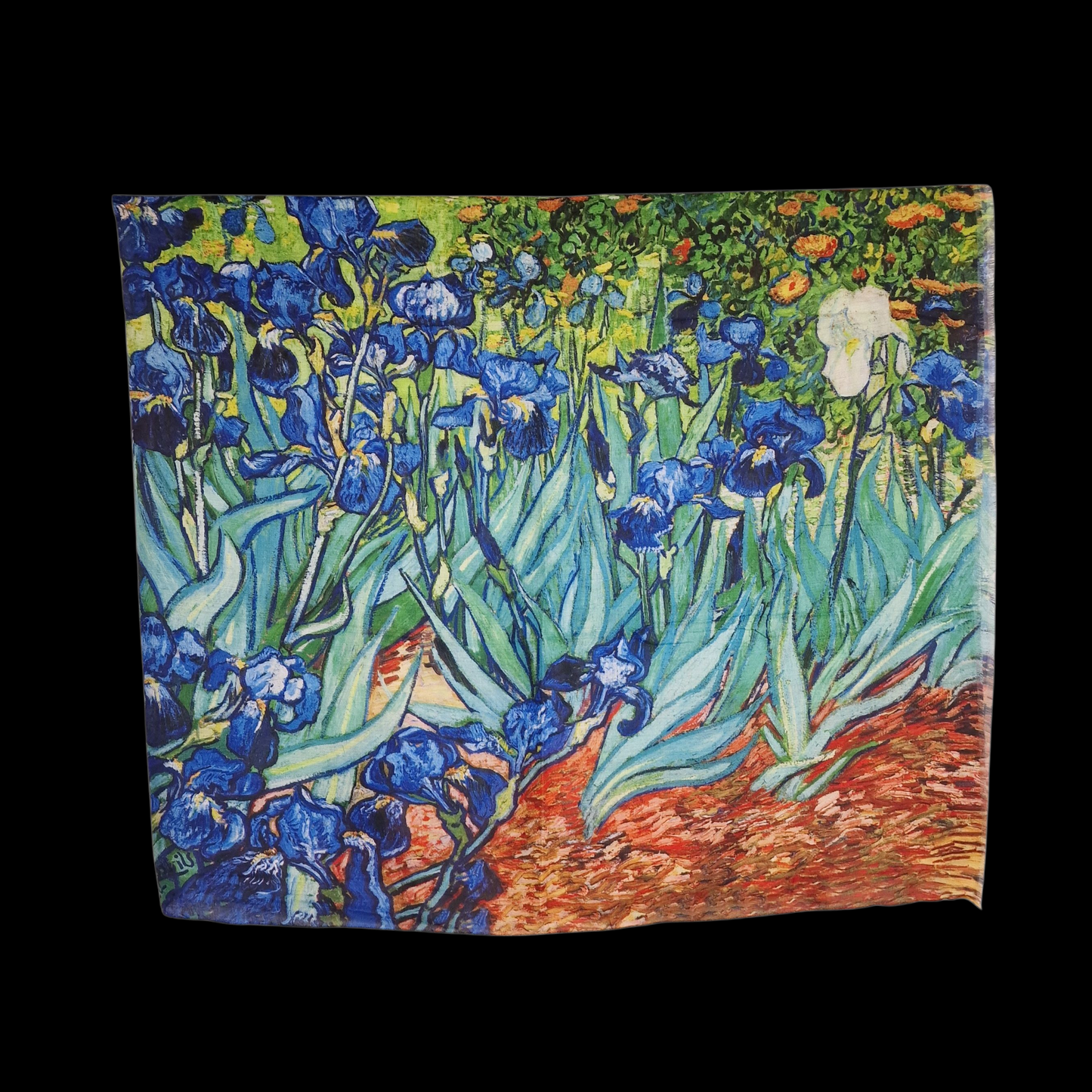 Leichter Schal mit Kunstmuster van Gogh "Iris"