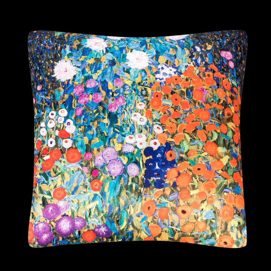 Dekokissen Künstler Gustav Klimt "Bauerngarten" 40 x 40 cm