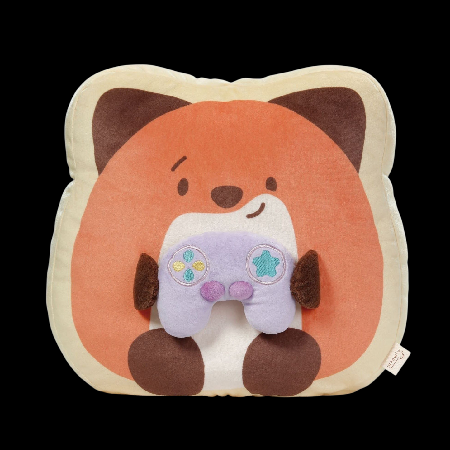 Nici mymochi Kuscheltier 3D Dekokissen Fuchs Geeks mit Spielkonsole