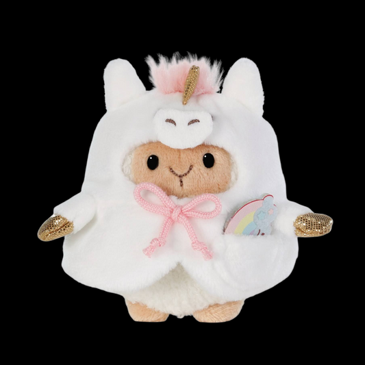 Nici Kuscheltier Set Schaf Wools mit Regenbogen u. Einhornkostüm