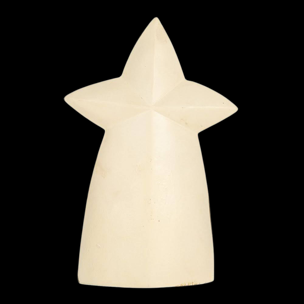 Weihnachtsdekoration Krippe in gold mit Stern 21 cm