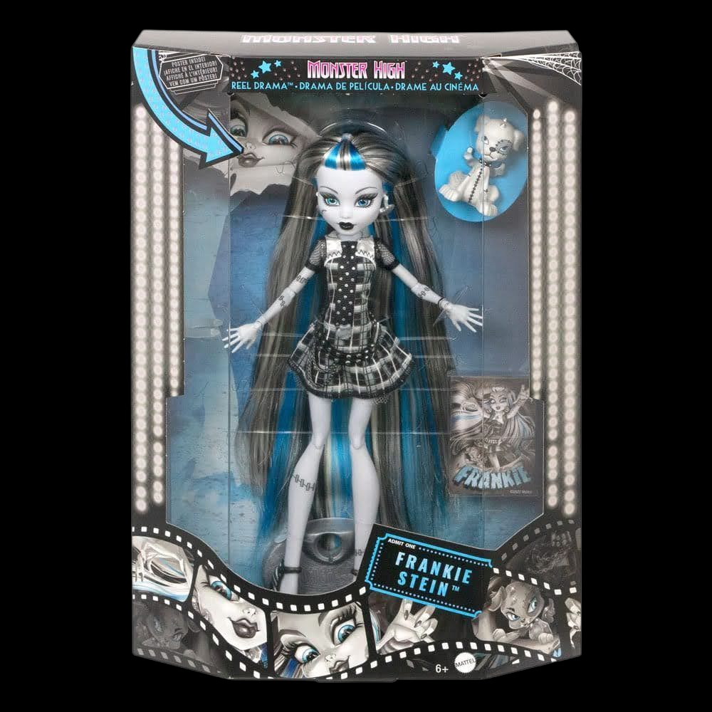 Monster High Reel Drama Puppe Frankie Stein Frankie Stein in Schwarzweiß