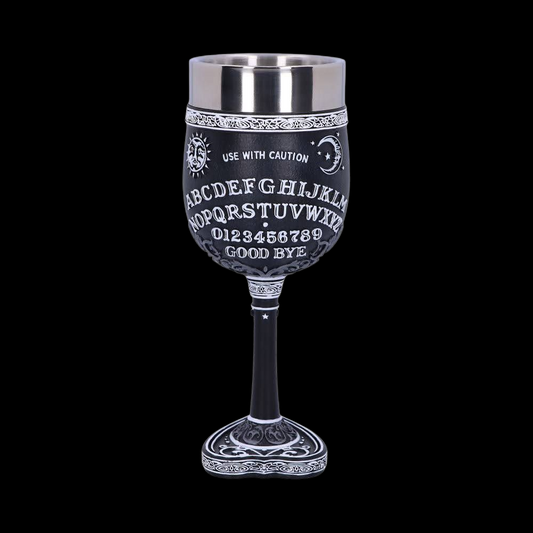 Dekorativer Krug Kelch "Spirit Board" in schwarz-silber