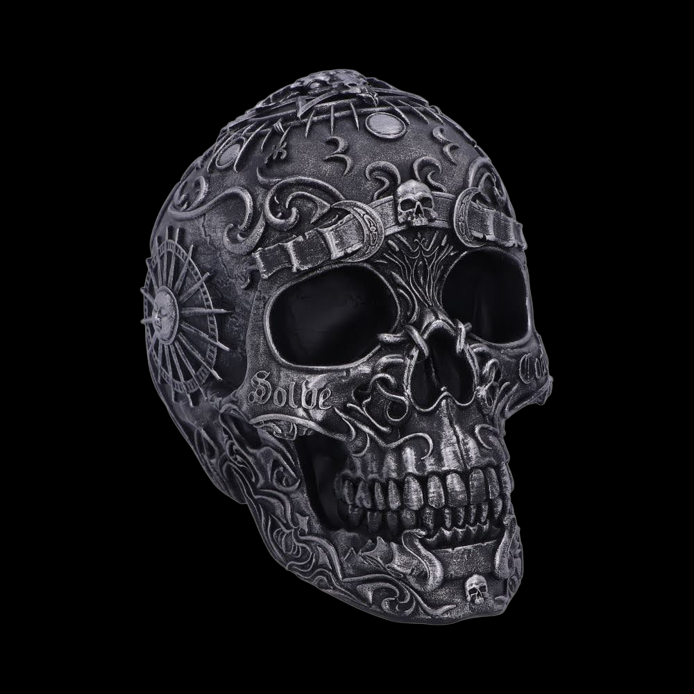 Dekorativer Totenschädel Gothic Deko Baphomet Kopf