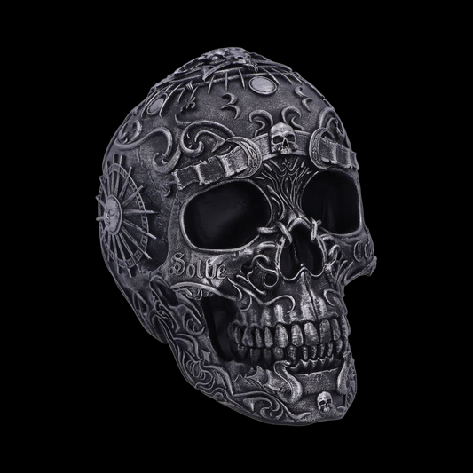 Dekorativer Totenschädel Gothic Deko Baphomet Kopf