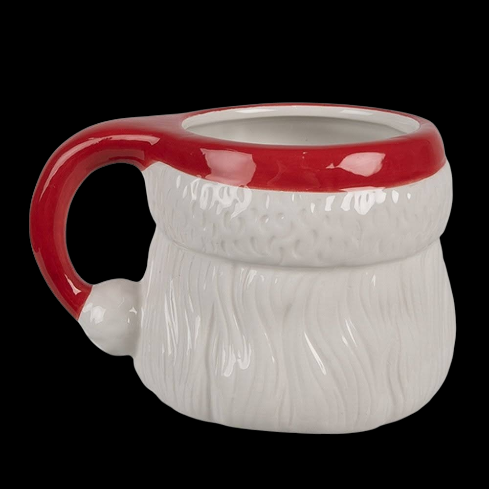 Festliche Weihnachtsmann Tasse 3D vintage Clayre & Eef 400 ml