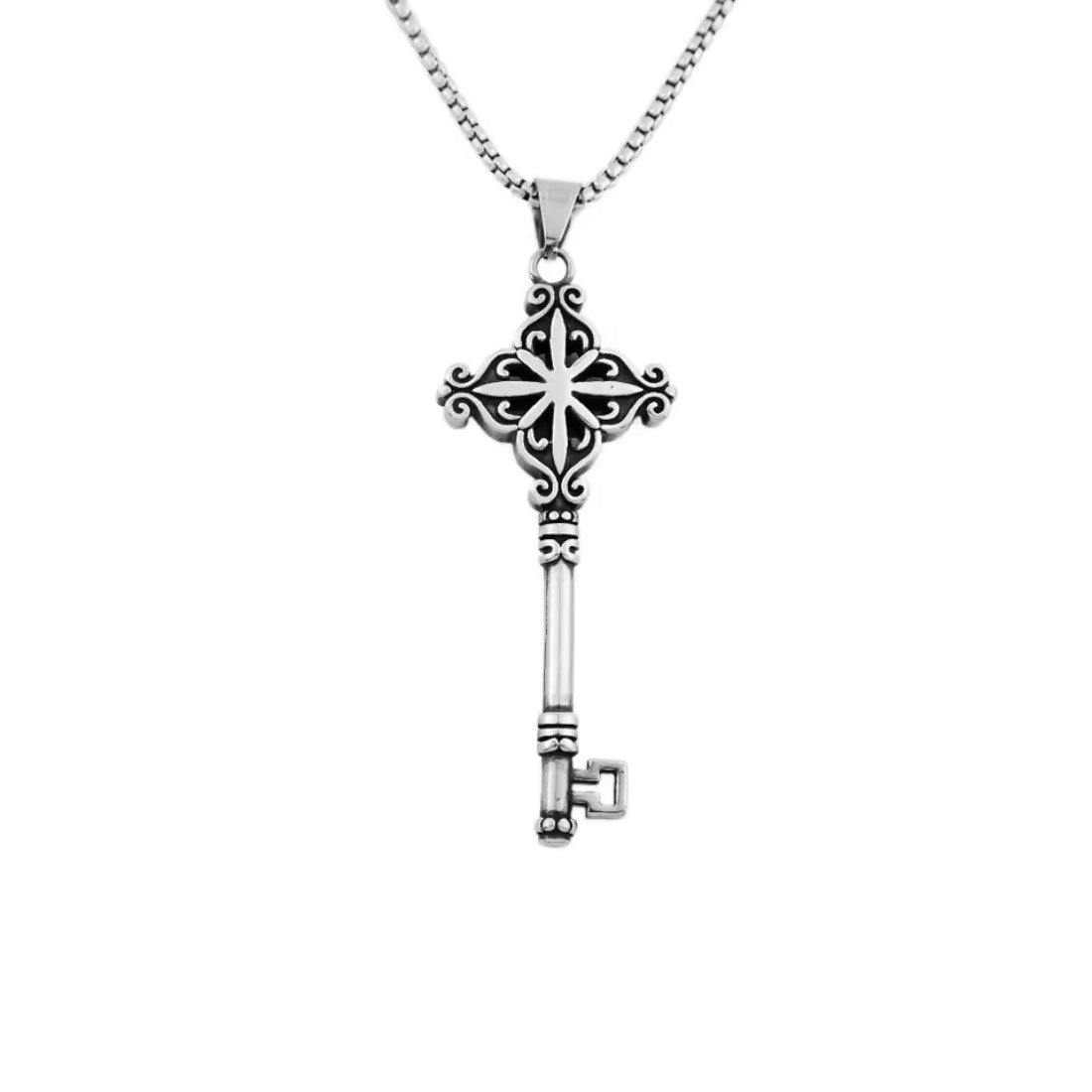 Anhänger mit Kette "Magischer Schlüssel" Edelstahl