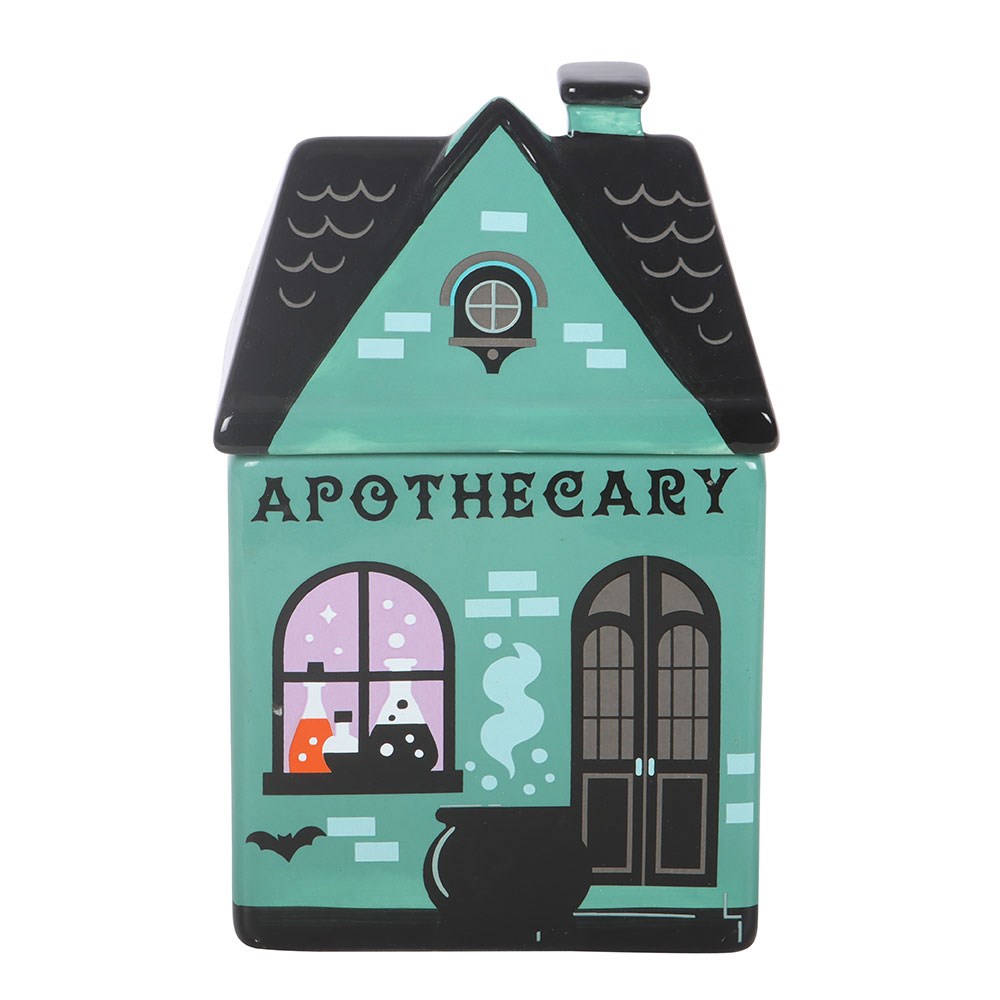 Halloween Keramik-Duftlampe "Apothecary" als Haus Hexenküche