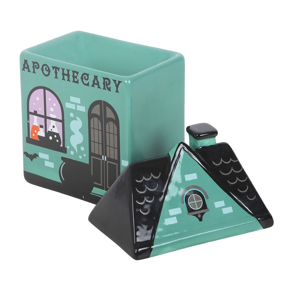 Halloween Keramik-Duftlampe "Apothecary" als Haus Hexenküche