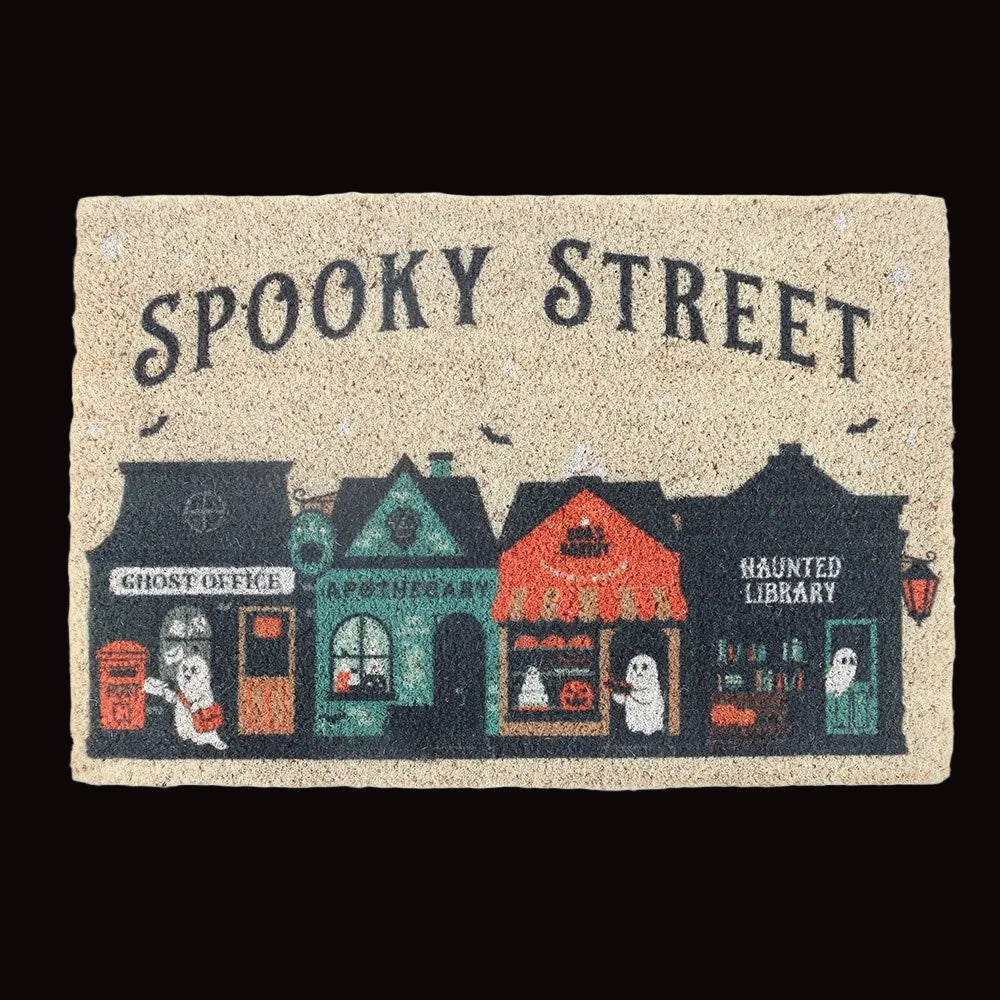 Spooky Street Türvorleger – Frontansicht schwarzer Hintergrund