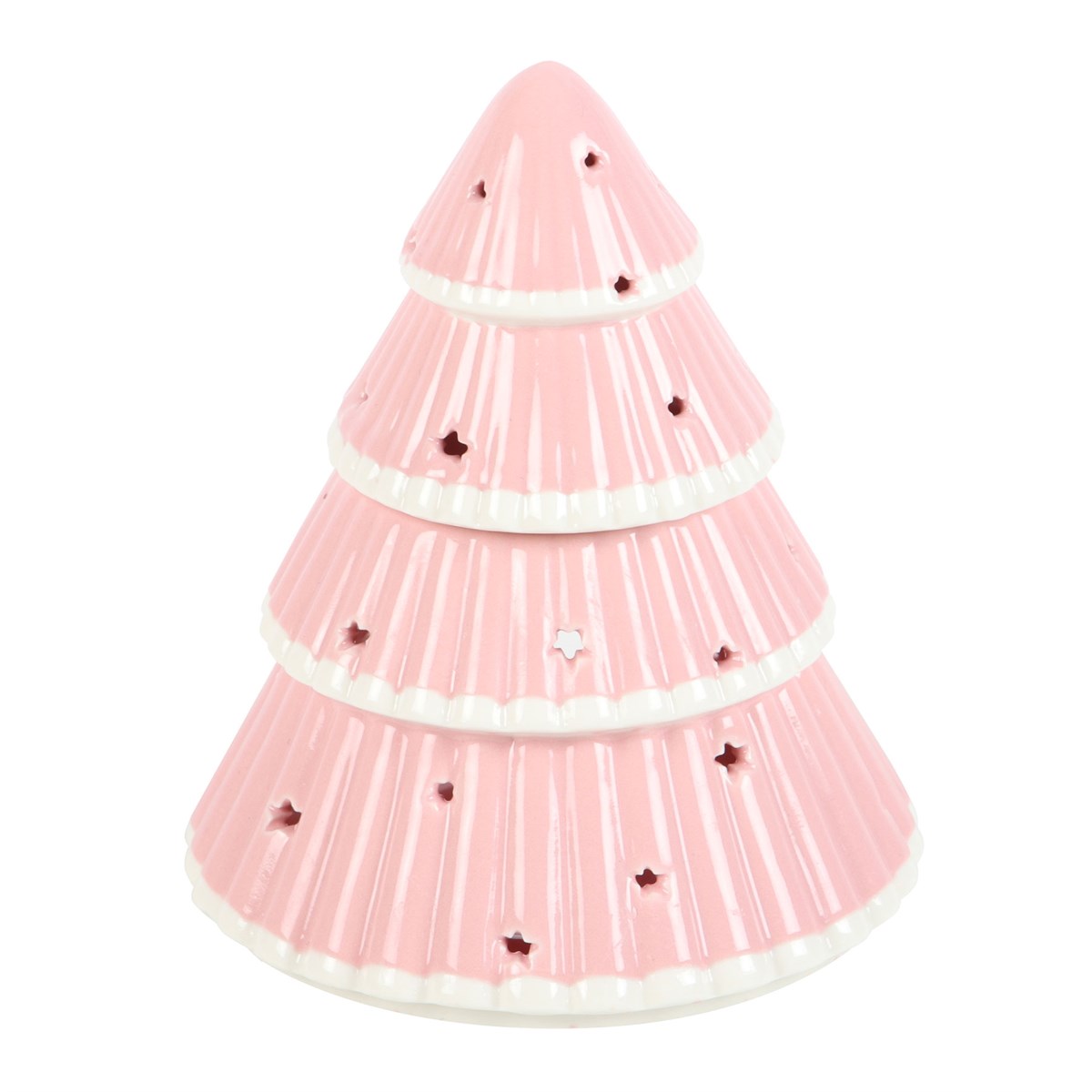 Süße Duftlampe „Tannenbaum" in rosa 15 cm
