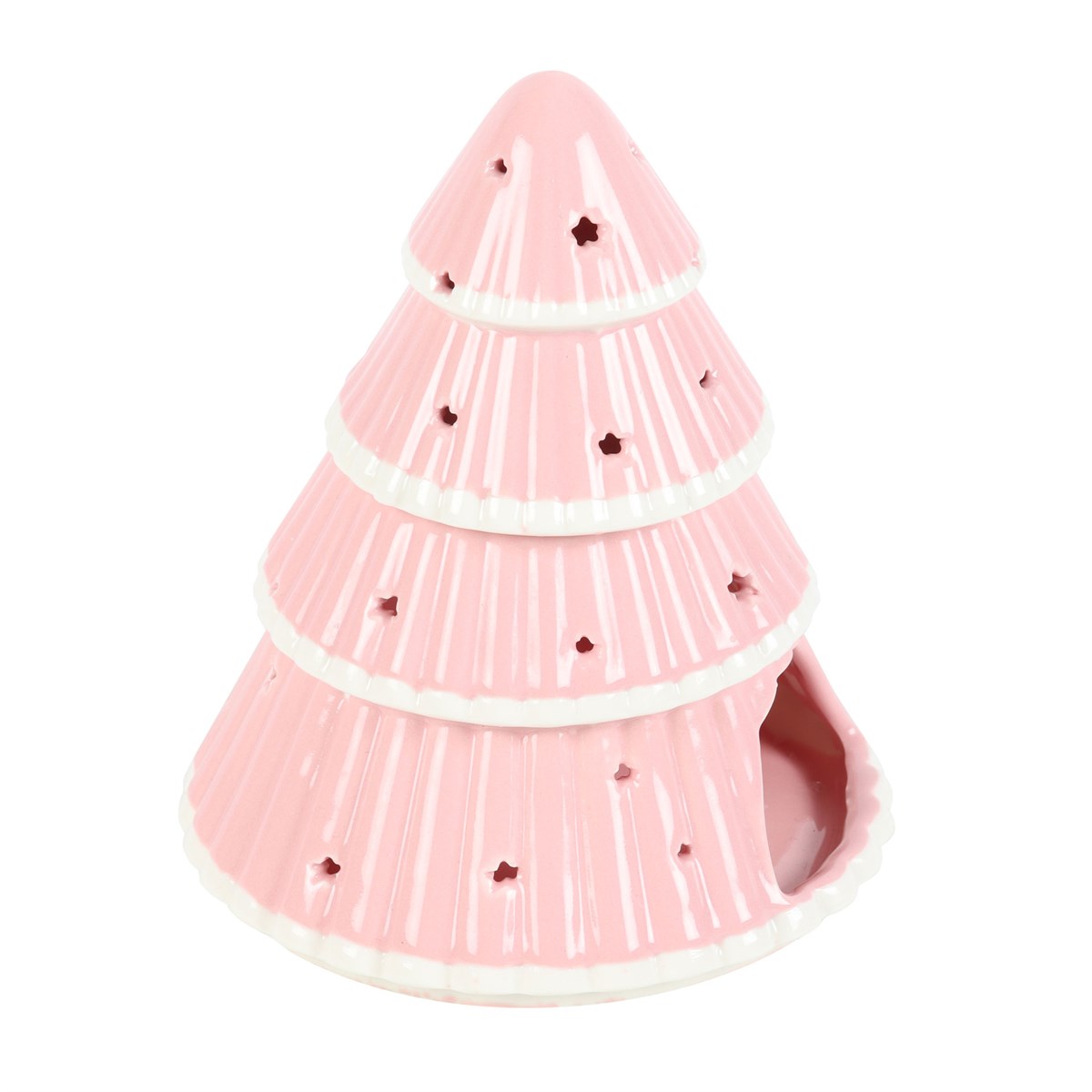 Süße Duftlampe „Tannenbaum" in rosa 15 cm