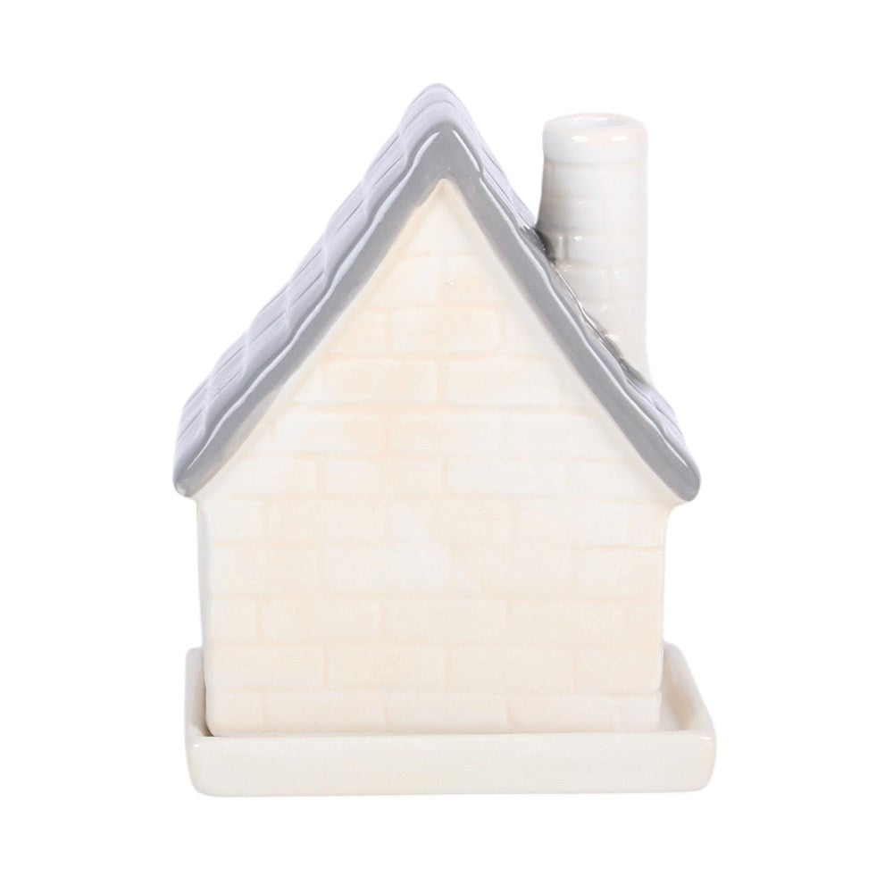 Stone Cottage Raucherkegelhalter vintage Geschenk Haus creme-gold
