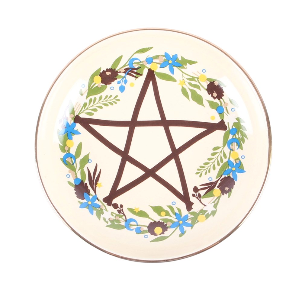 Pentagramm Schmuckschale – Unterseite creme