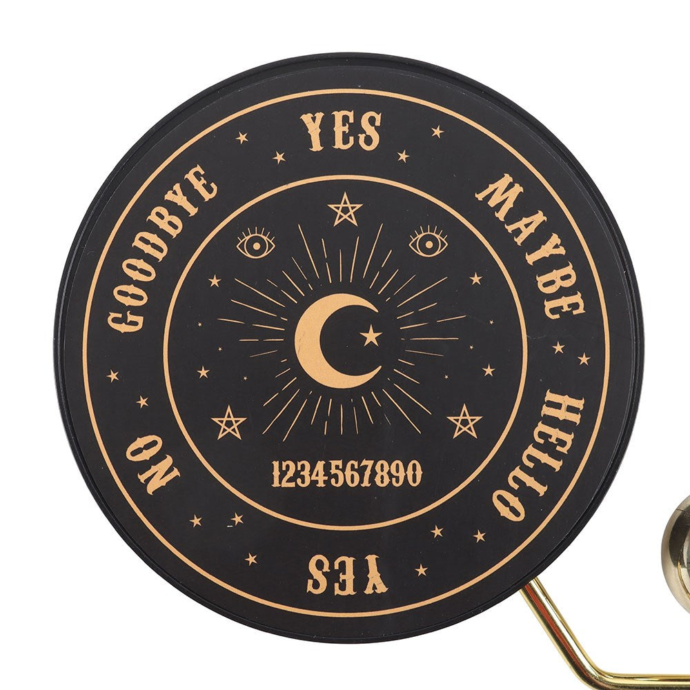 Mystisches Spirit Board Pendelbrett mit Pendel schwarz-gold