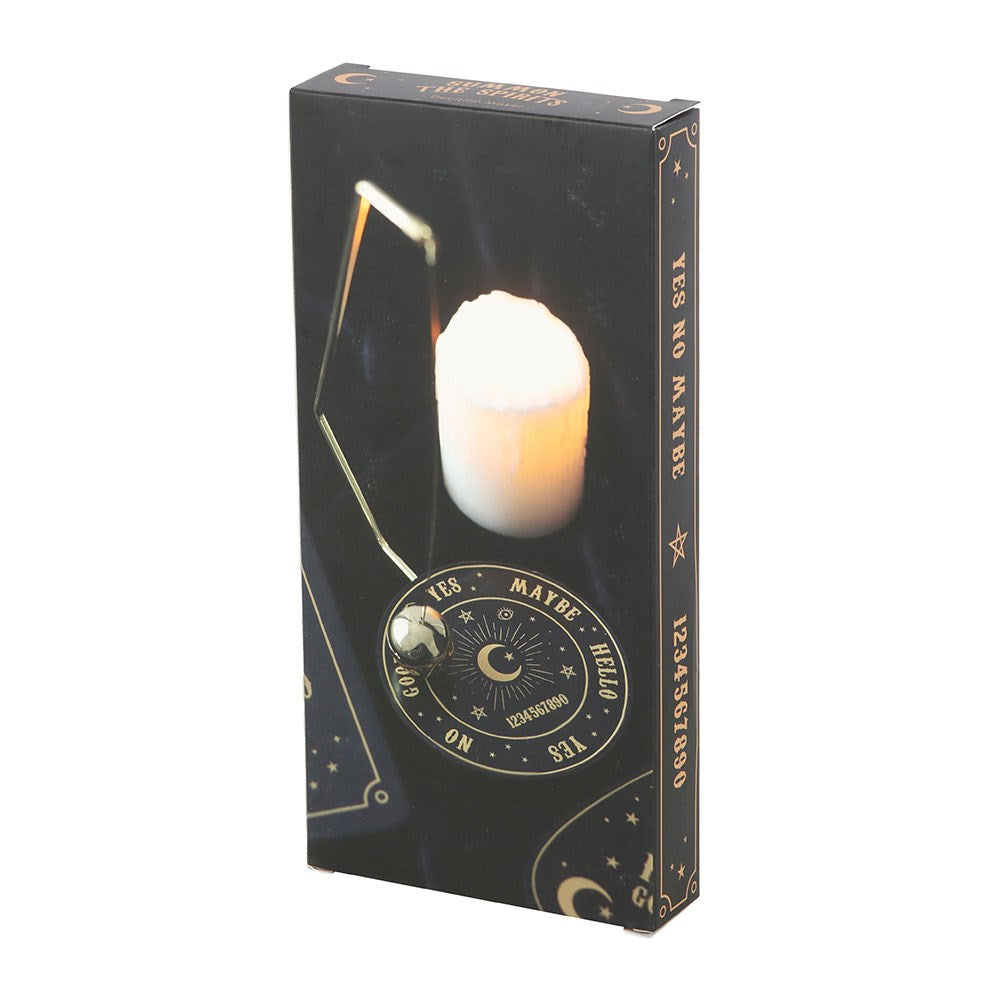 Mystisches Spirit Board Pendelbrett mit Pendel schwarz-gold