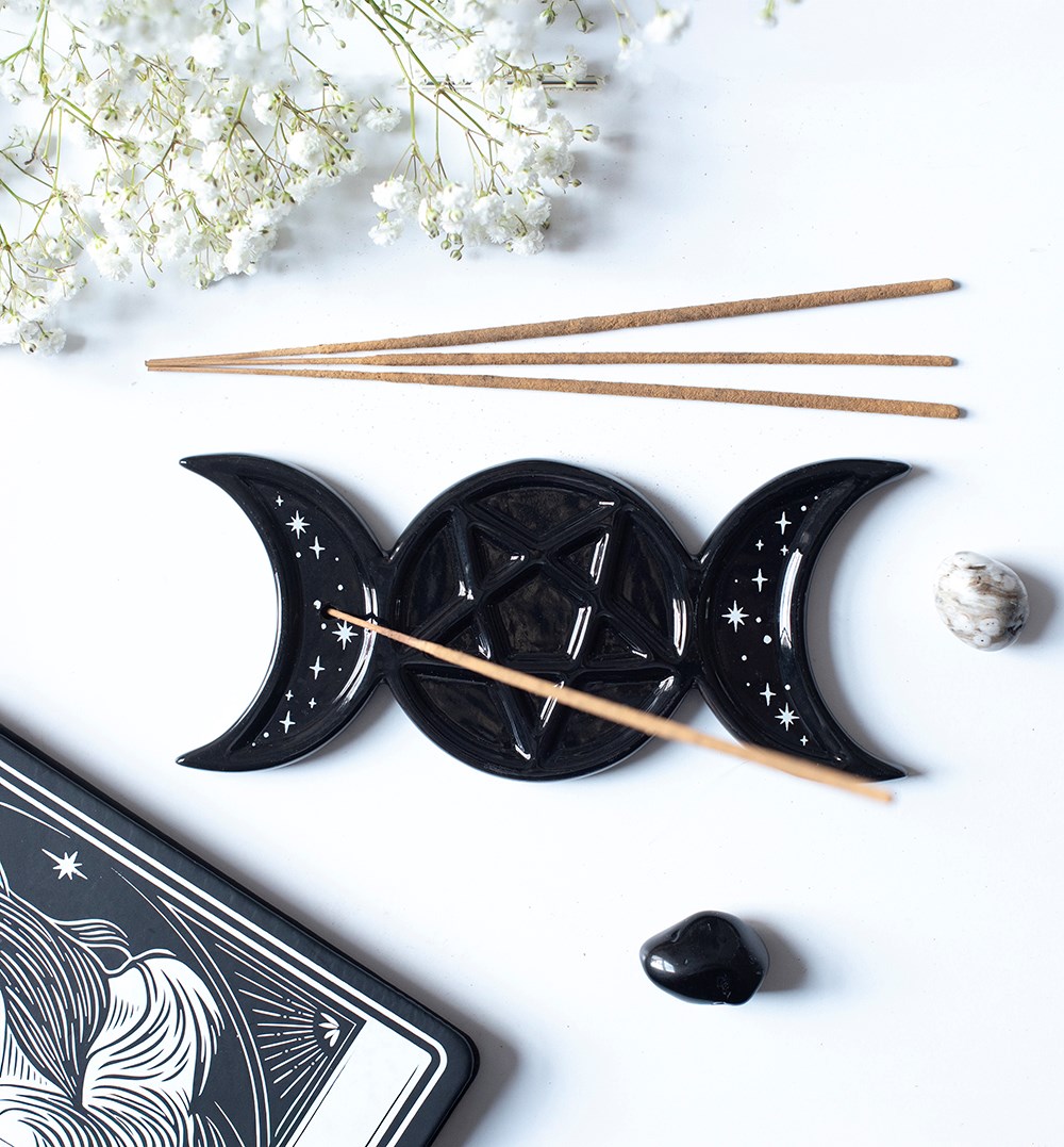 Gothic Räucherstäbchenhalter Triple Moon – Verpackung
