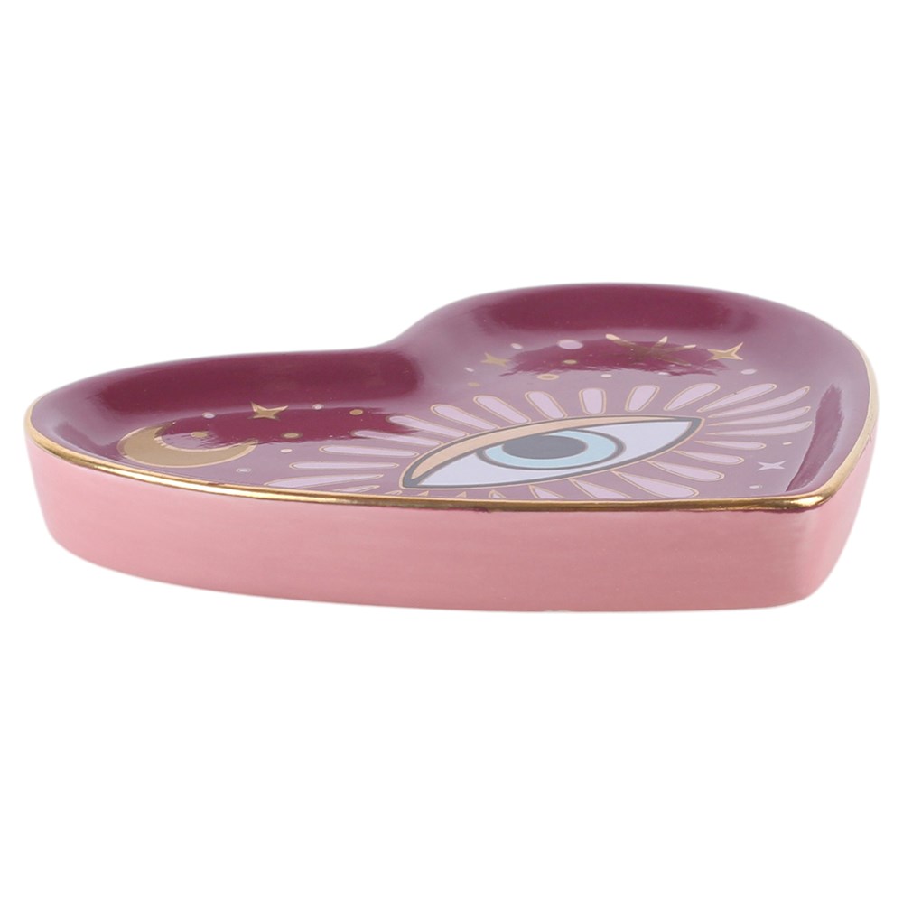 Sacred Sight Herz-Schmuckschale mit Augenmotiv Witchy Deko