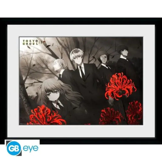 Gerahmtes Bild Poster Anime Tokyo Ghoul 30 x 40 cm