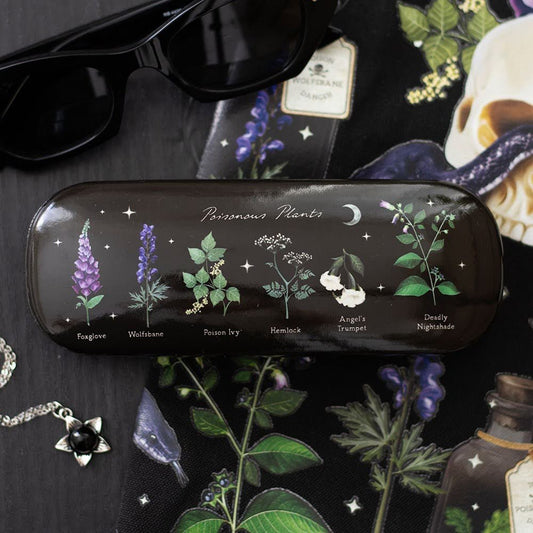 Gothic Brillenetui "Venom and Vines" schwarz Giftpflanzen