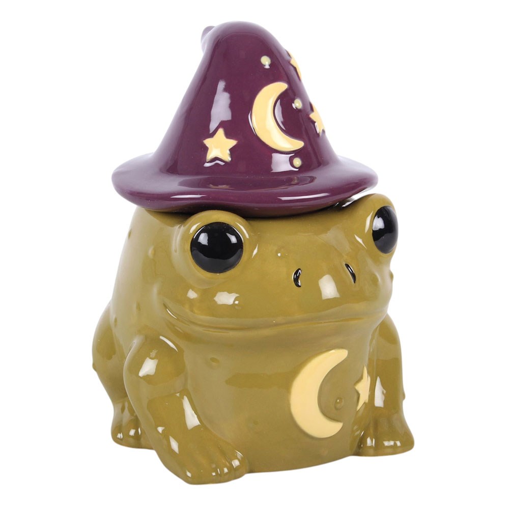 Fantasy Duftlampe "Wizard Frog" Halloween vintage Deko Frosch