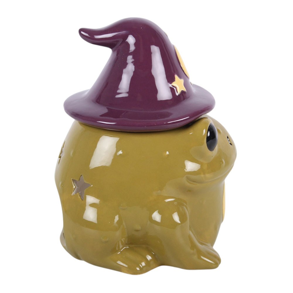 Fantasy Duftlampe "Wizard Frog" Halloween vintage Deko Frosch