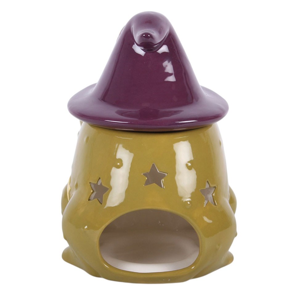 Fantasy Duftlampe "Wizard Frog" Halloween vintage Deko Frosch