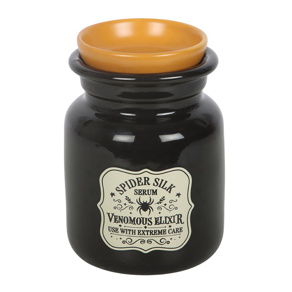 Spider Silk Serum Potion Bottle Deko Flasche Duftlampe Hexe schwarz