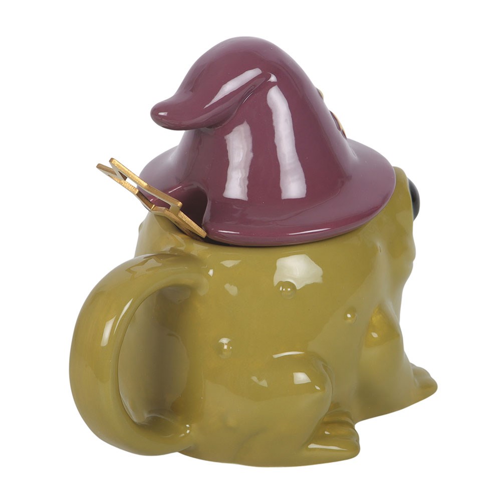 Wizard Frosch Keramiktasse mit Zauberhut-Deckel und Sternlöffel