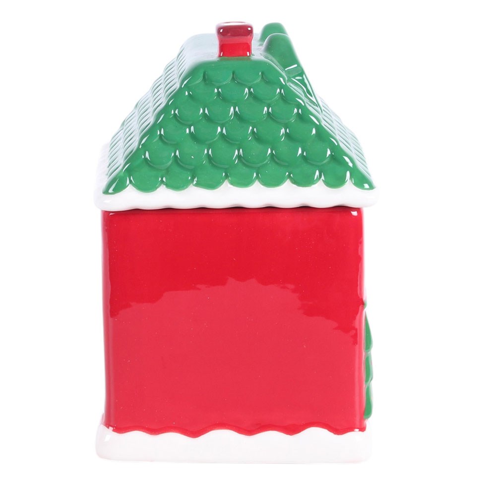Räucherkegelhalter Weihnachtshaus – Rückseite