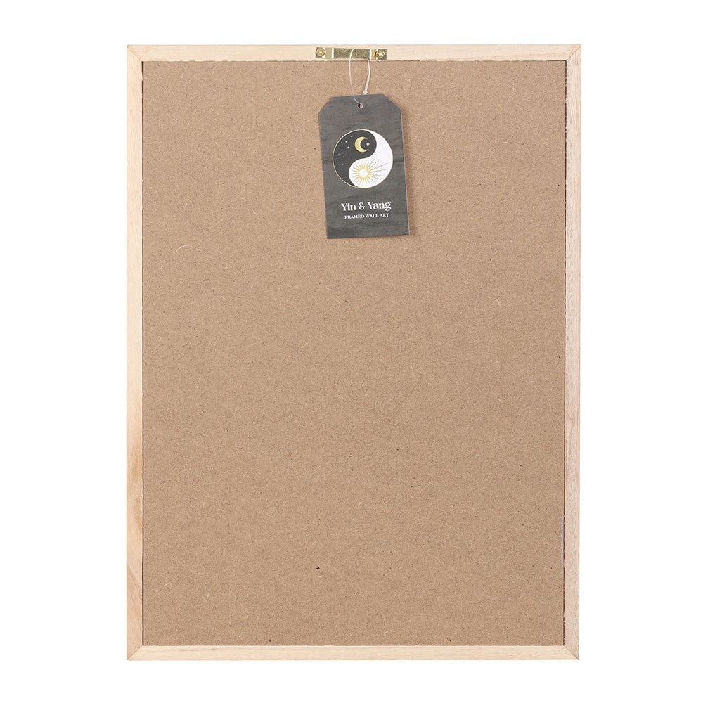 Yin Yang Wandbild Rueckseite mit Aufhaengung