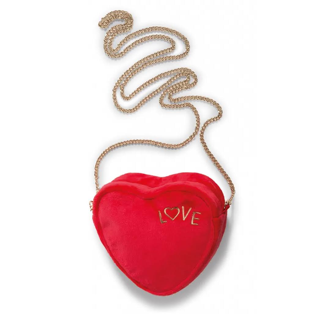 Schultertasche Love in Herzform Plüschtasche Nici