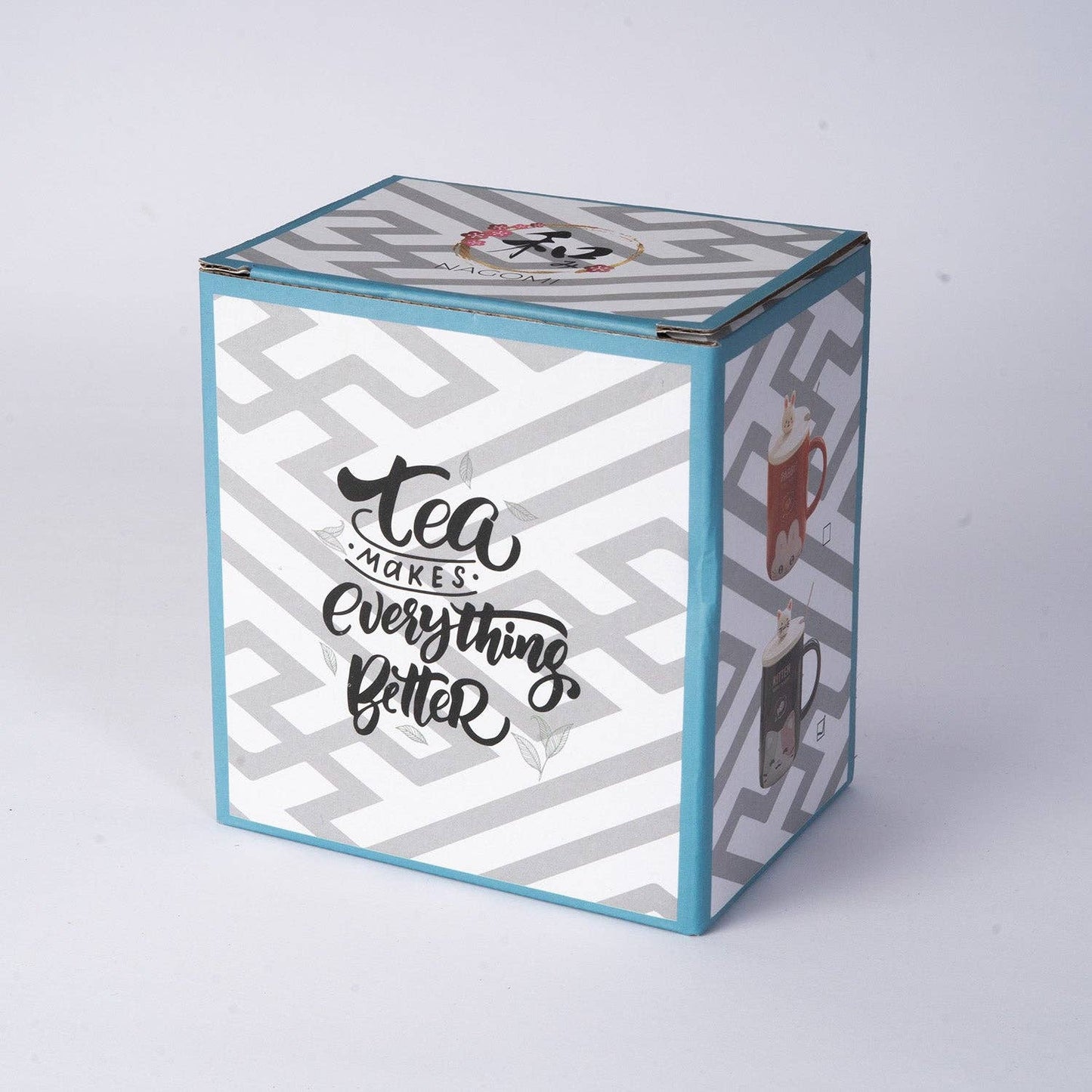 Urban Tokyo "Kitten Happy Moment" Tasse 415 ml Tasse mit Deckel & Löffel