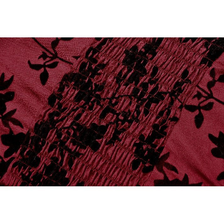 Romantischen Top mit Rosen schwarz-rot Dark in Love