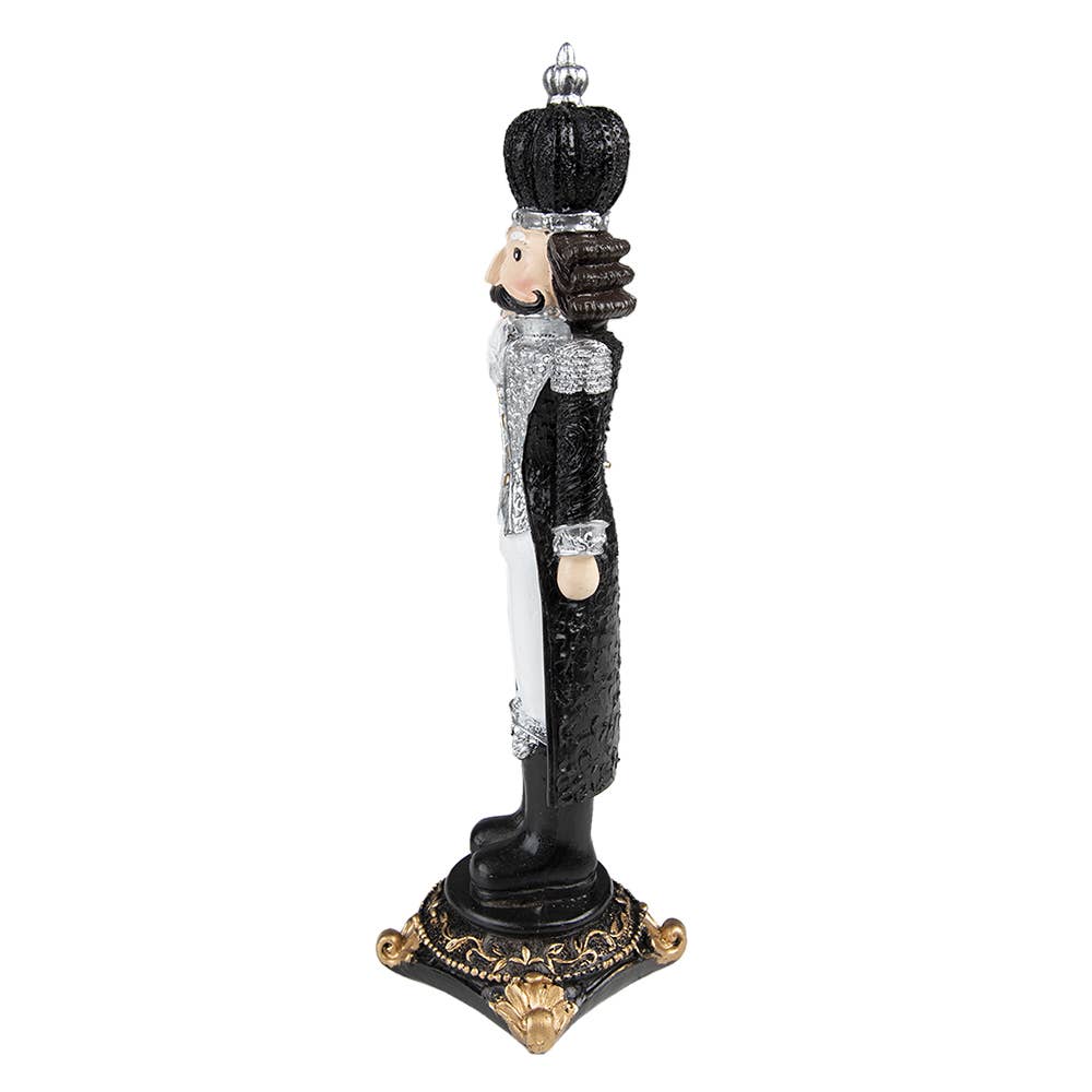 Weihnachtsschmuck Nussknacker 24 cm schwarz