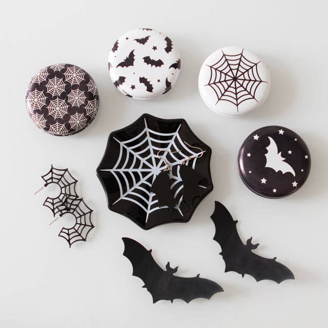 Gothic Spiderweb Halloween-Schmuckschale