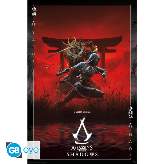 Poster 91,5 x 61 cm Assassins's Creed - Shadows Key Art