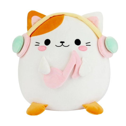 Kawaii Katze Kuscheltier freigestellt Vorderansicht