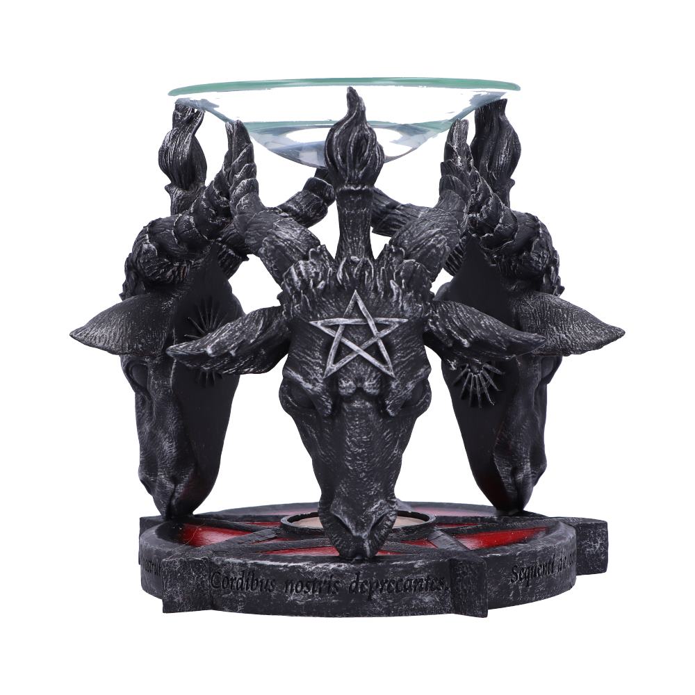 Mystische Duftlampe mit Baphomet & Pentagramm