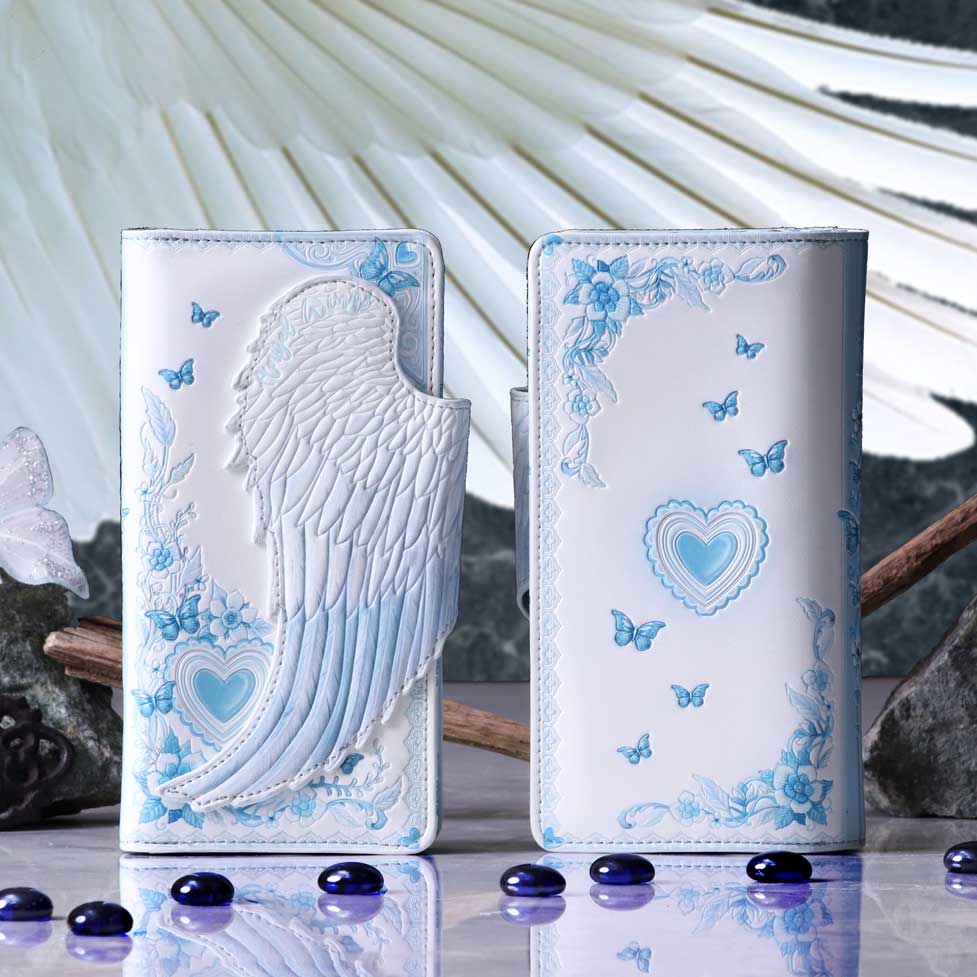 Romantische Geldbörse White Angel Wings